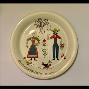 Bless our mortgaged home Homer Laughlin 8”plate